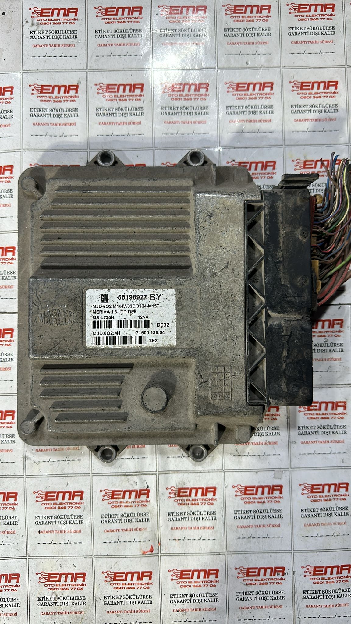 OPEL MERİVA 1.3 MOTOR BEYNİ 55198927 BY 6O2